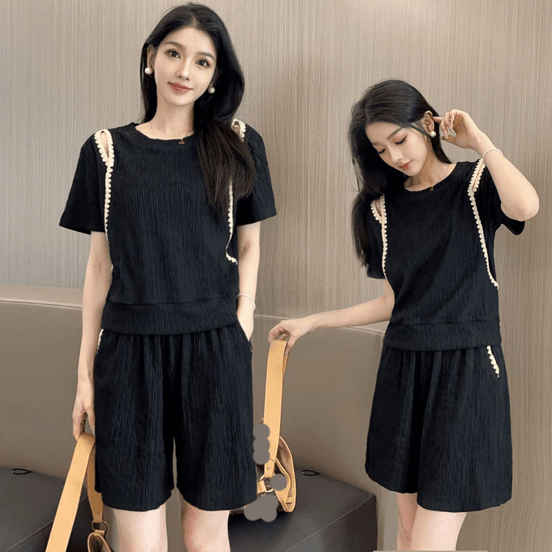 Street Fashion Dance - Korean Fashion Off Shoulder T-Shirts Two-Piece