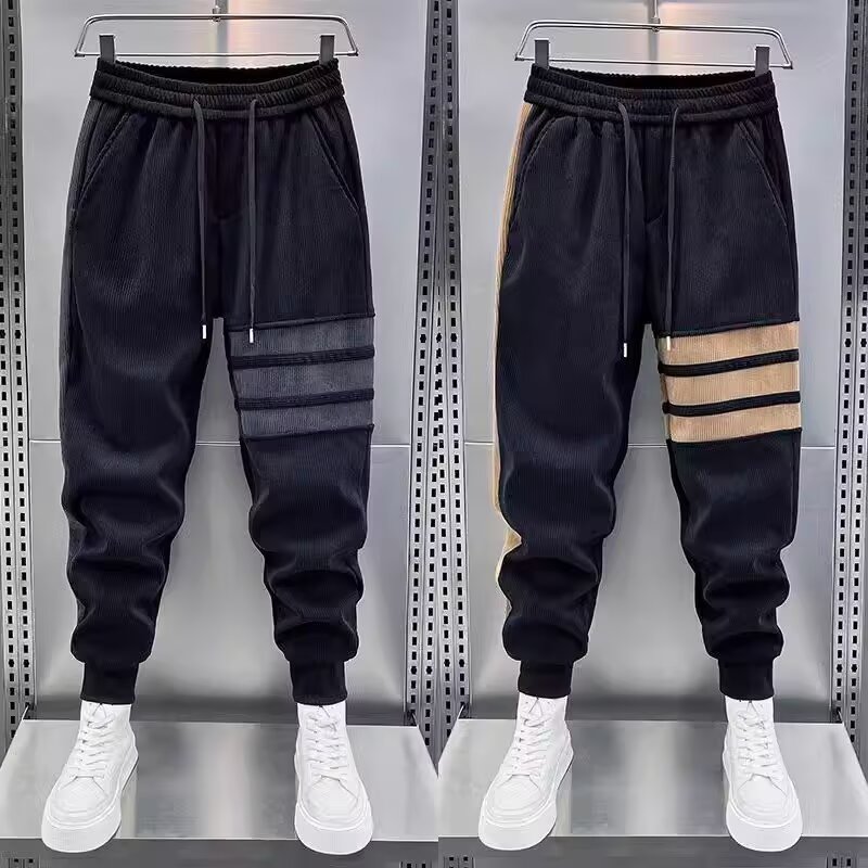 Running Pant Jogger - Trendy Men Black Joggers Autumn Sweatpants