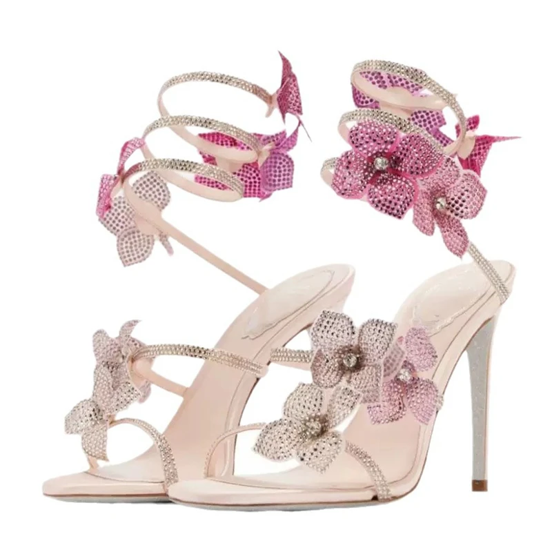 Street Fashion Dance - Eilyken Sexy CRYSTAL Flower Thin High