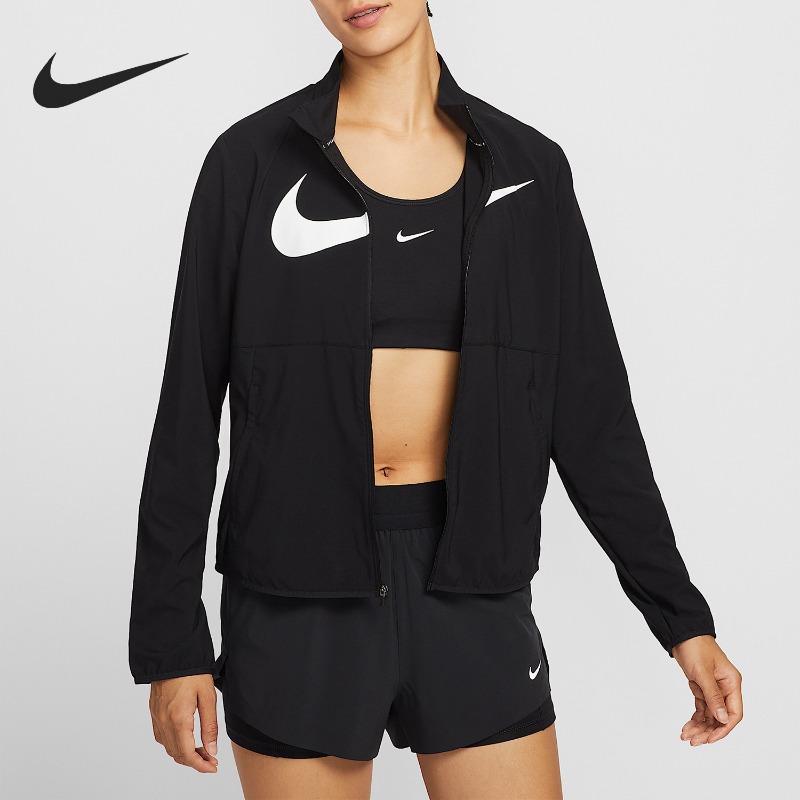 Street Fashion Nike - Nike Woven Asymmetric Zip Woven Jacket