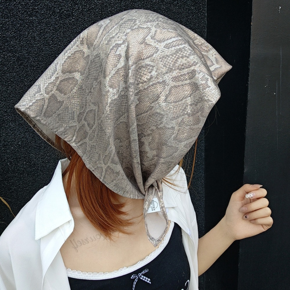Street Fashion Dance - Headwear Y2K Snake Print Hair Scarf