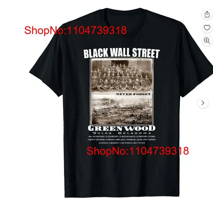 Street Fashion History - Black Wall Street Vintage History T