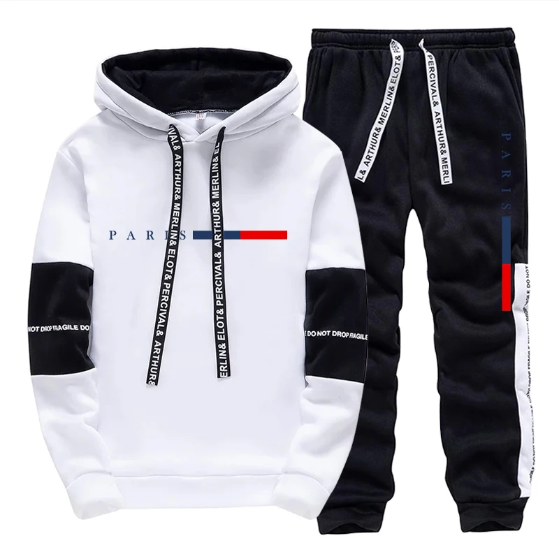 Street Fashion In China - Men's Set/Hoodie/Pants Paris Fashion Autumn Winter