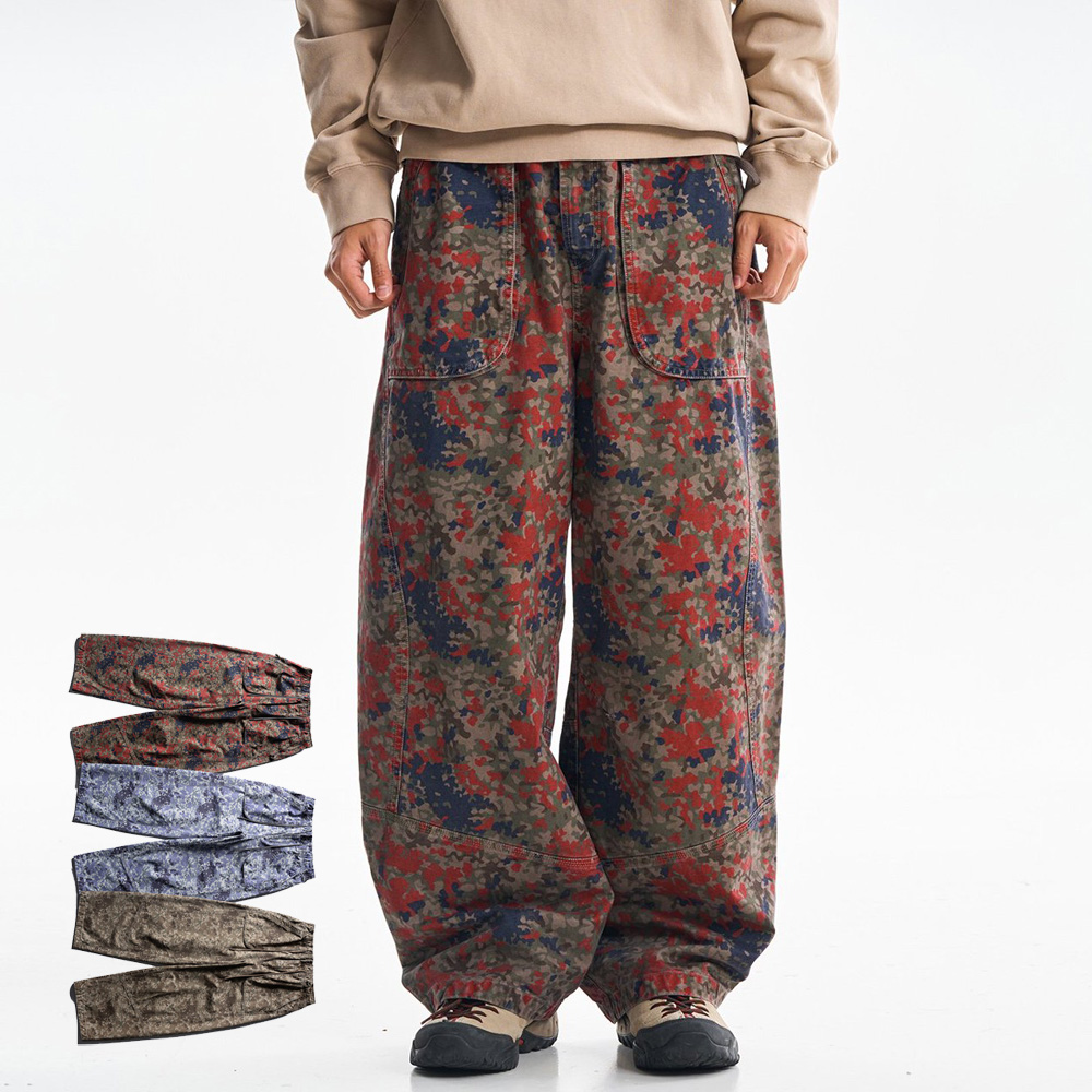 Street Fashion Dance - High Quality Print Cotton Cargo Pants