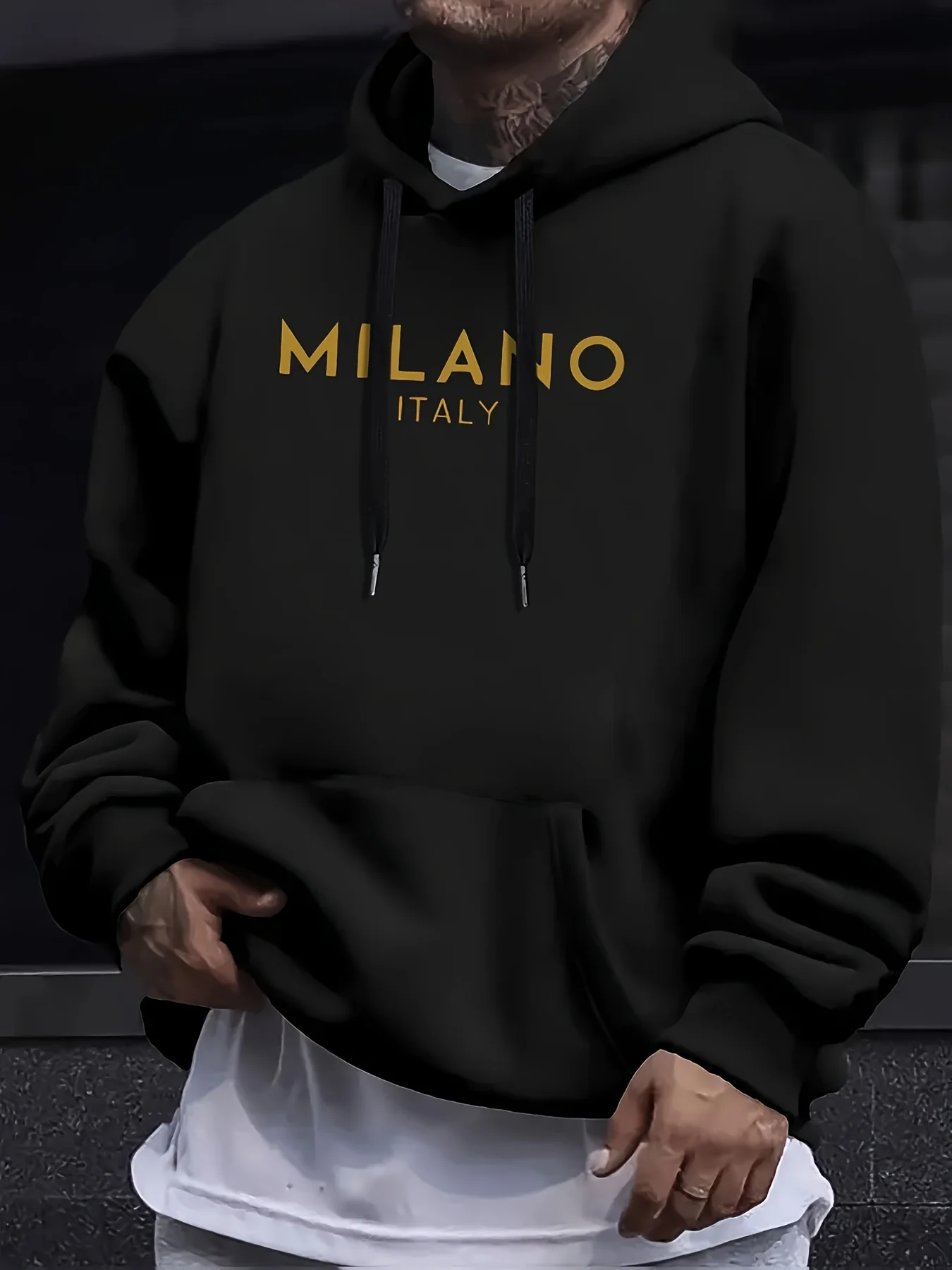 Autumn and winter hooded sweat - Street Fashion Milano review and price