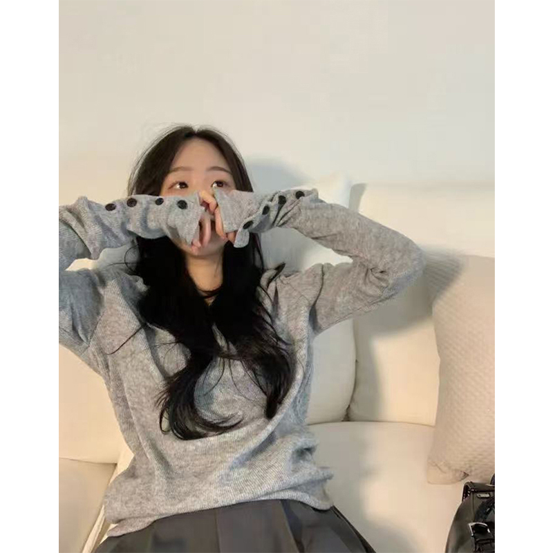 MEXZT Streetwear Gray Sweater  - Street Fashion In Korea review and price