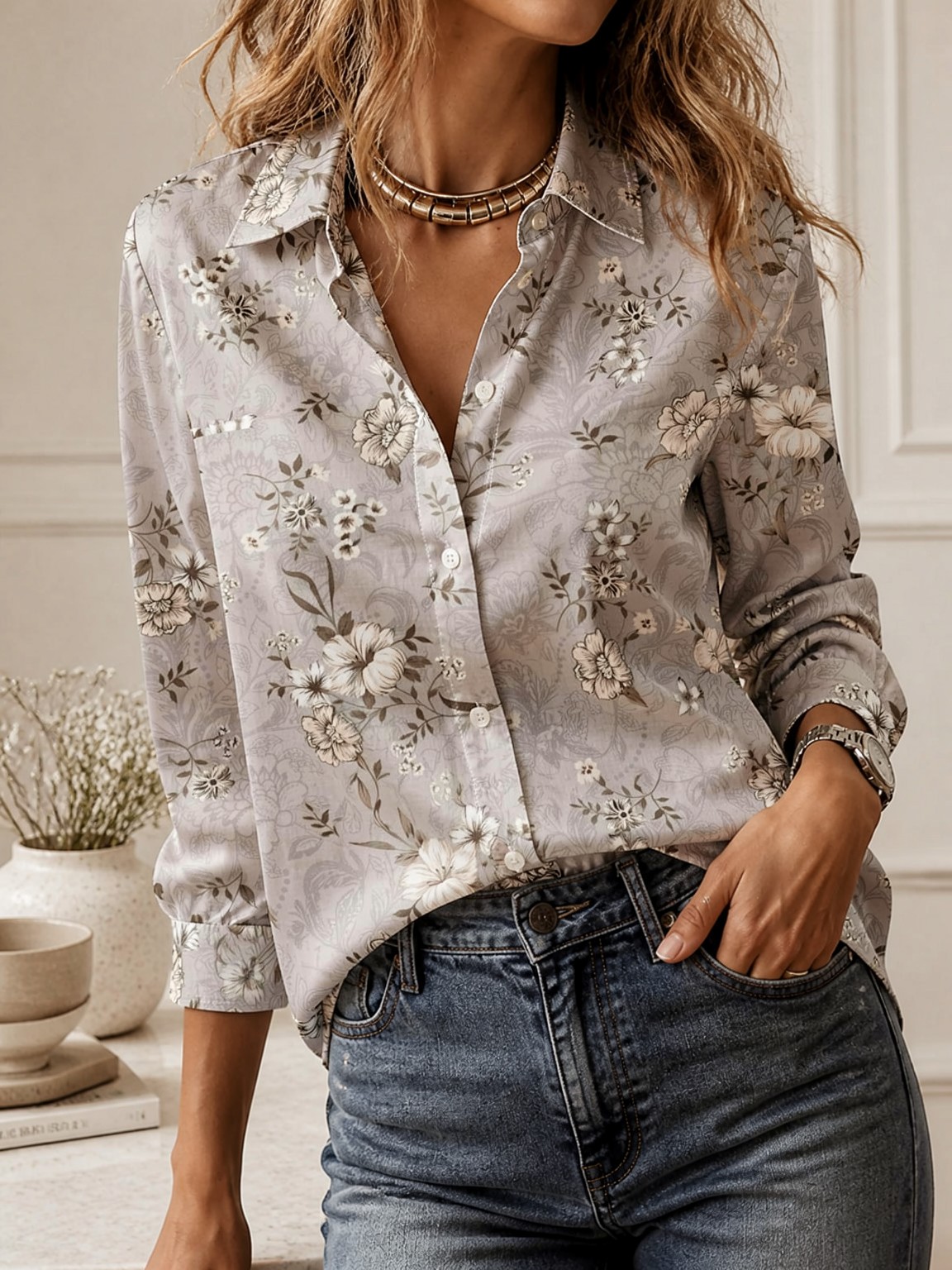 2026Women Turn Down Collar Lon - Fashion Streetwear review and price