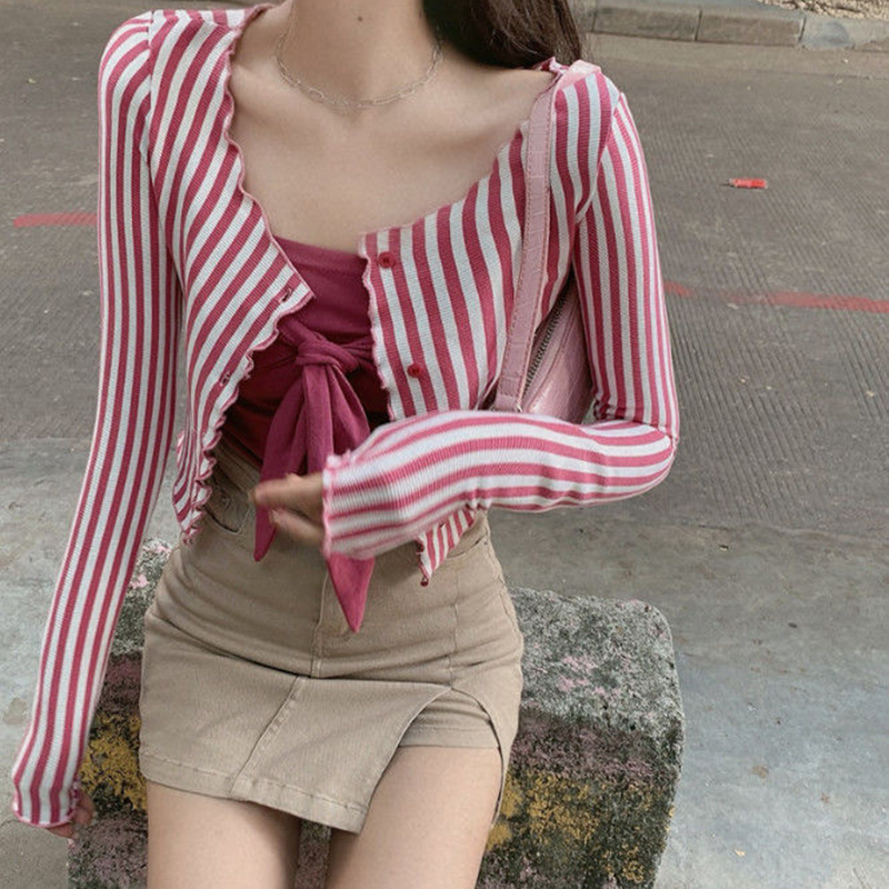 MEXZT Vintage Striped Shirts W - Street Fashion In Korea review and price