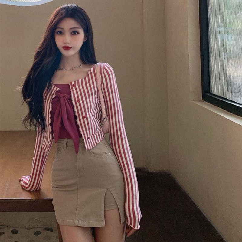 MEXZT Vintage Striped Shirts W - Street Fashion In Korea review and price