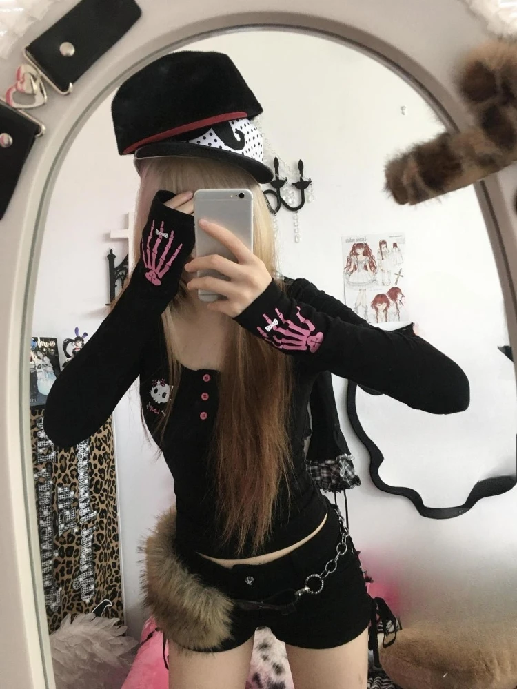 Y2K Vintage Cartoon Print T-Sh - Fashion Streetwear review and price