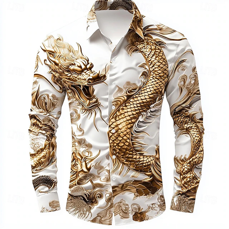 Men's Shirt Long Sleeve Shirt  - Street Fashion In Chinese review and price