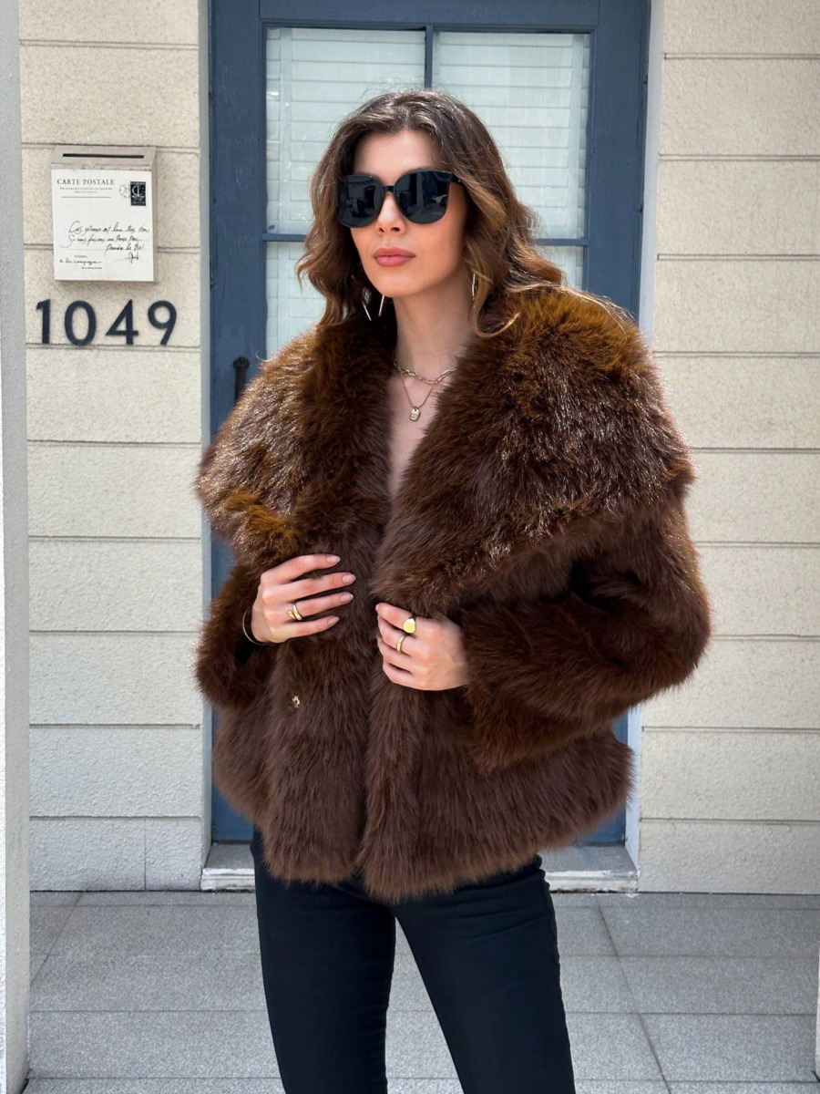 TOKO Women 2026 Faux Fur Coat  - Street Fashion Toko review and price