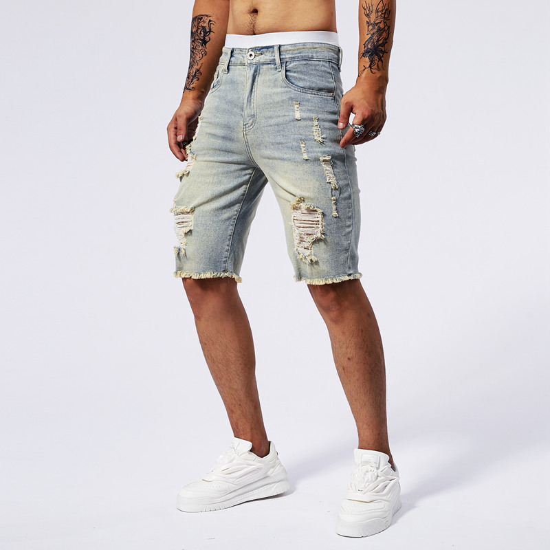 2025 Summer New Men's Ripped D - Street Fashion Brand review and price