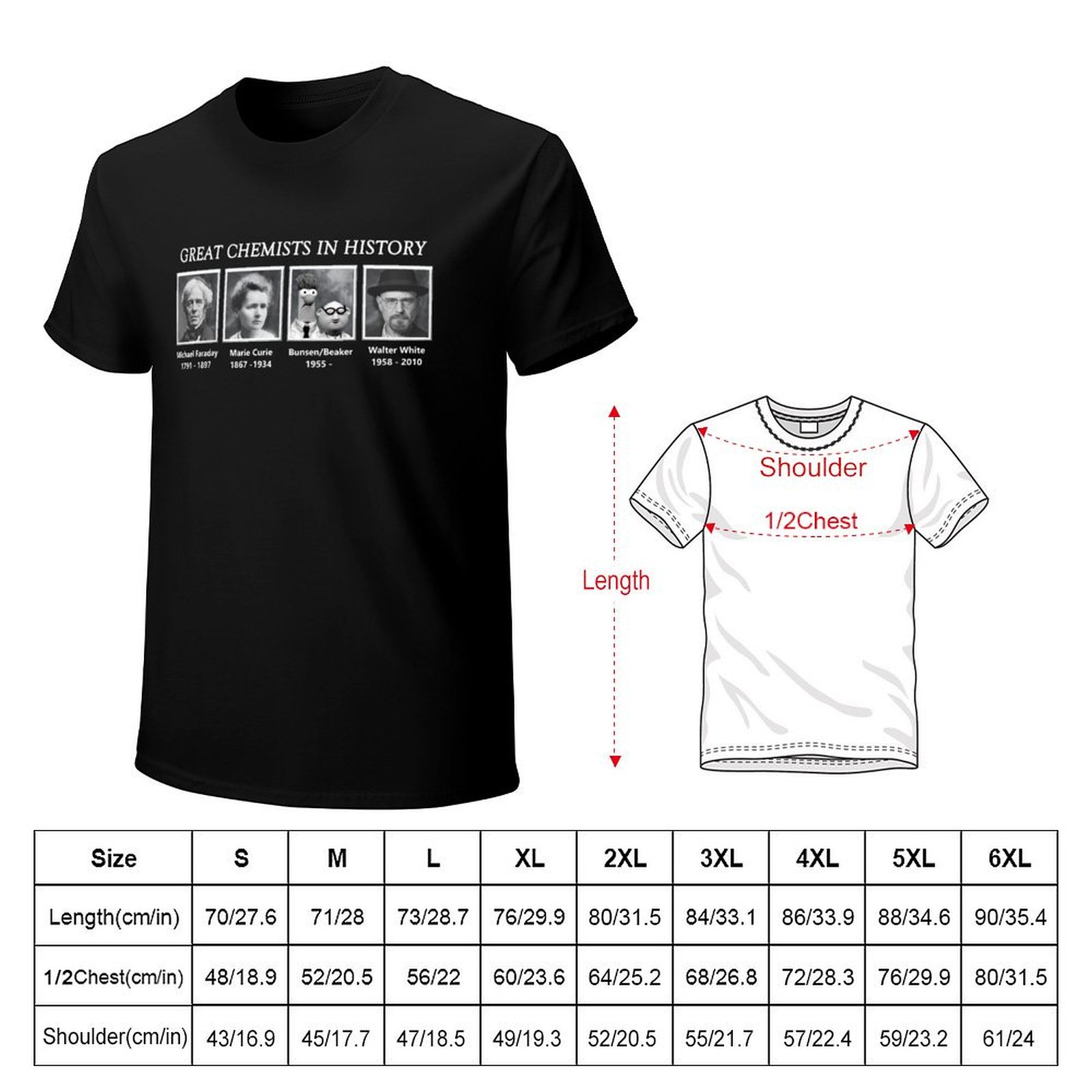 Great Chemists In History T-Sh - Street Fashion History review and price