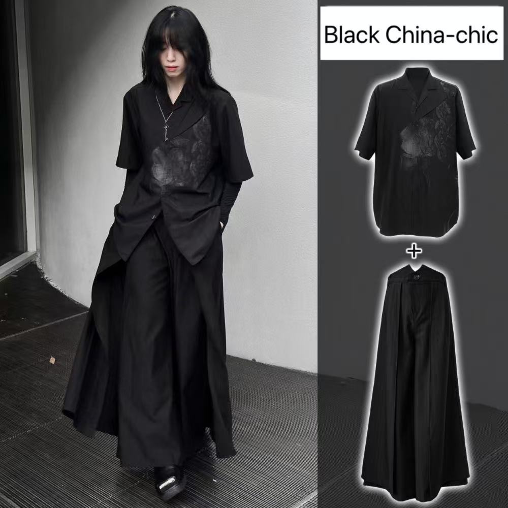 Cool Black New Chinese Style C - Street Fashion In Chinese review and price