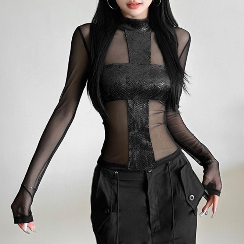 American Style Mesh Long Sleev - Street Fashion Dance review and price