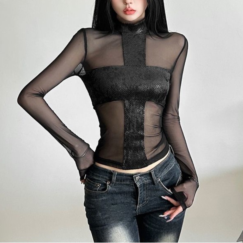 American Style Mesh Long Sleev - Street Fashion Dance review and price
