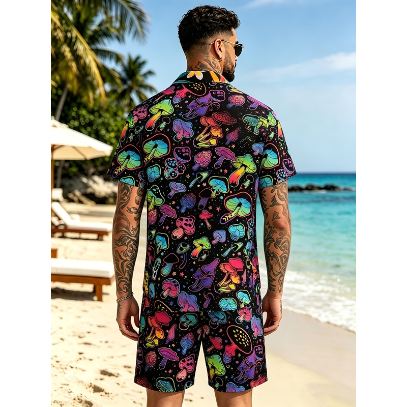 Men's Fashion 3D Mushroom prin - Fashion Streetwear review and price