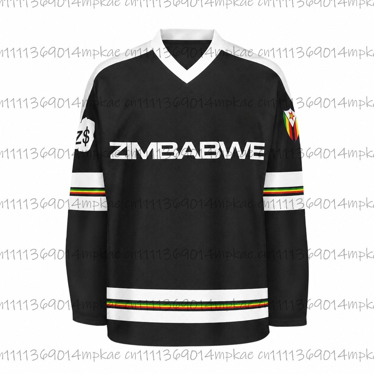 Men's Zimbabwe Printed V-Neck  - Fashion Streetwear review and price