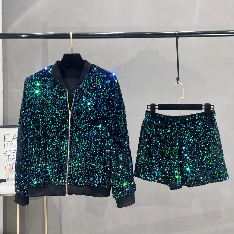 Premium Sequined Coat Women's  - Street Fashion Jacket review and price