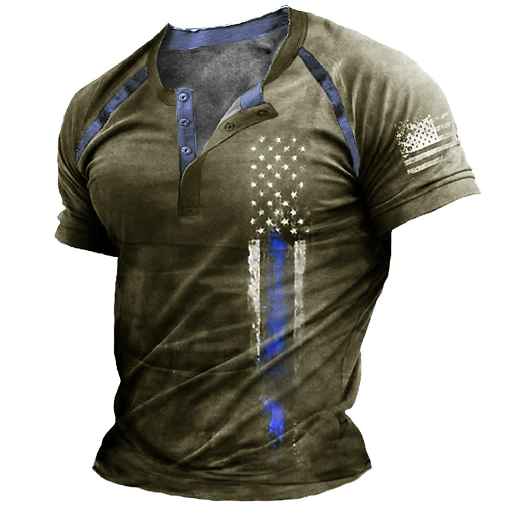 Funny 3D American Flag Print M - Street Fashion In China review and price