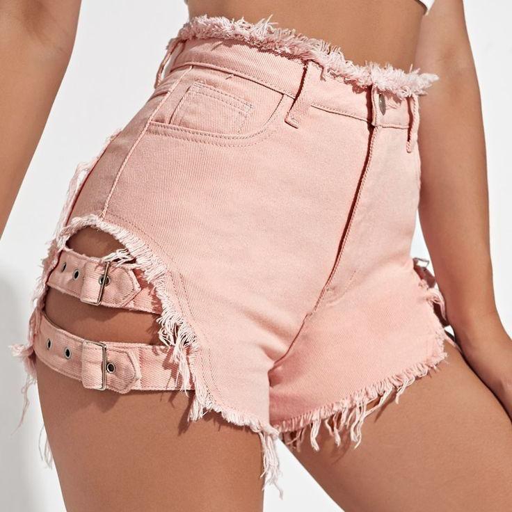 Women High Waist Denim Shorts  - Street Fashion Hot review and price