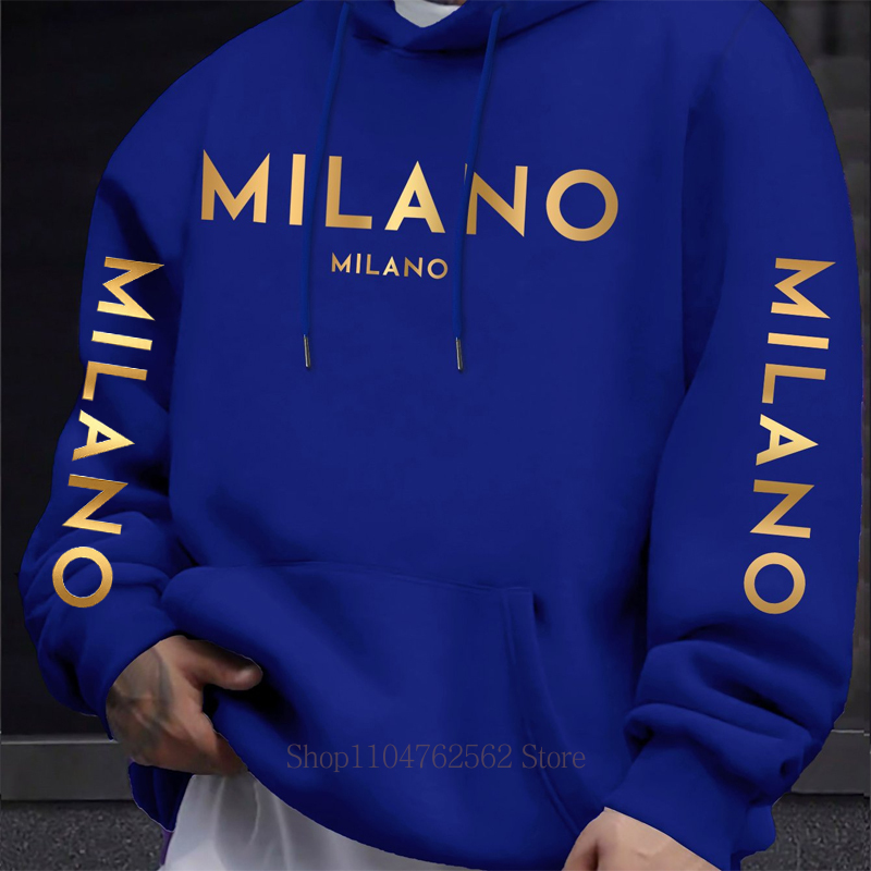Milano Letter Print Hoodie for - Street Fashion Milano review and price
