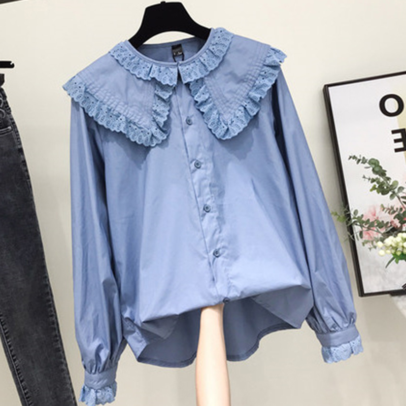 Women Chic Peter Pan Collar Sh - Street Fashion In Korea review and price