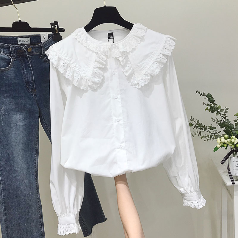 Women Chic Peter Pan Collar Sh - Street Fashion In Korea review and price