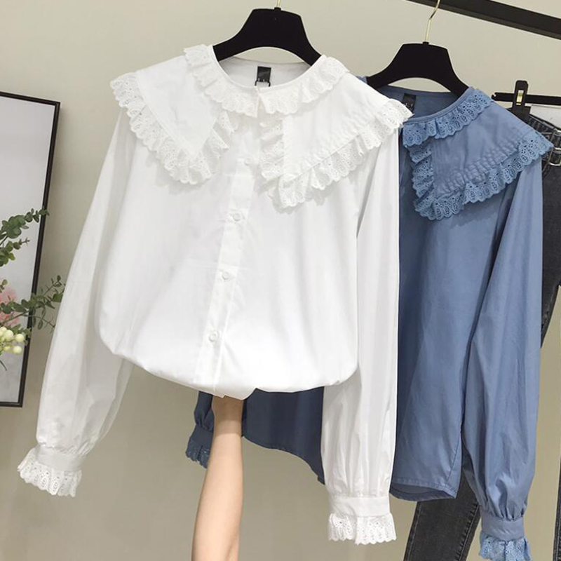 Women Chic Peter Pan Collar Sh - Street Fashion In Korea review and price