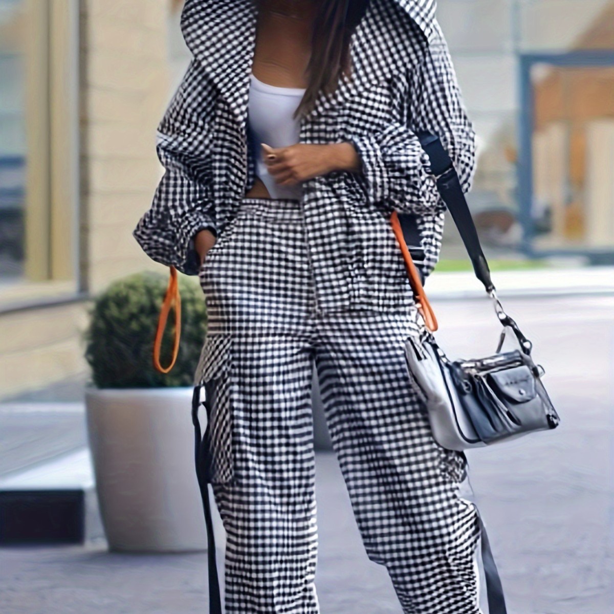Spring Autumn Casual Plaid Pri - Street Fashion Jacket review and price