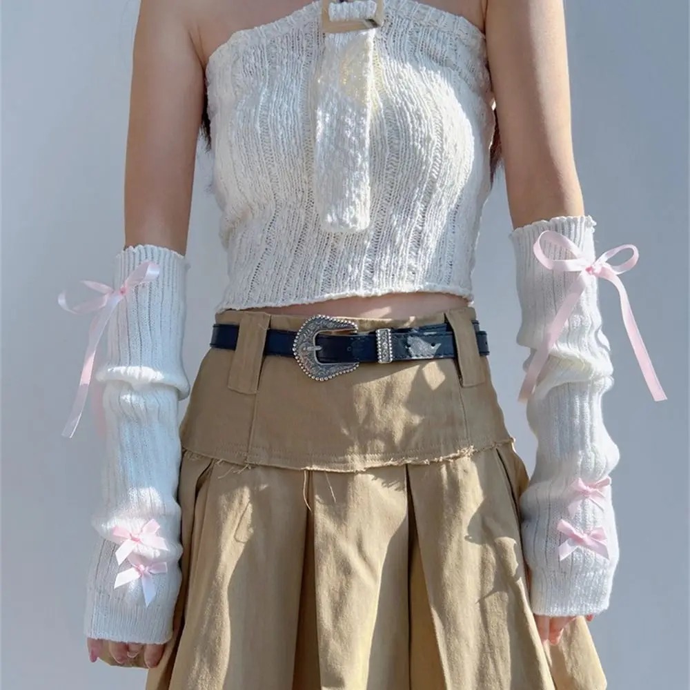 Streetwear Elastic Knitted Bow - Street Fashion In Korea review and price