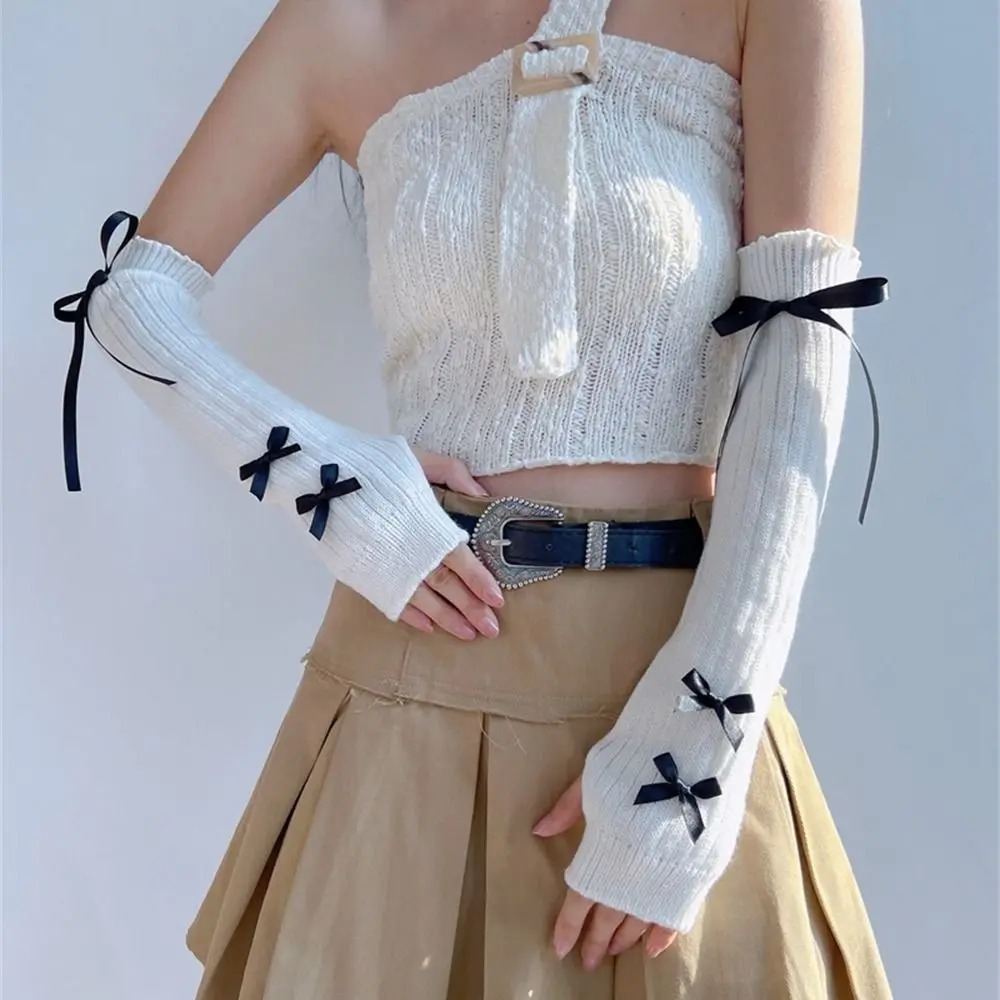 Streetwear Elastic Knitted Bow - Street Fashion In Korea review and price