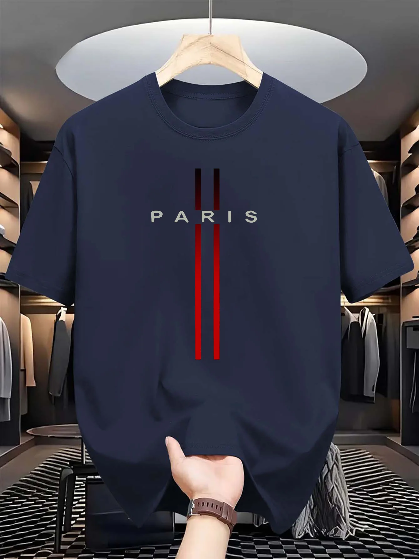 Men's 100% pure cotton summer  - Street Fashion Paris review and price