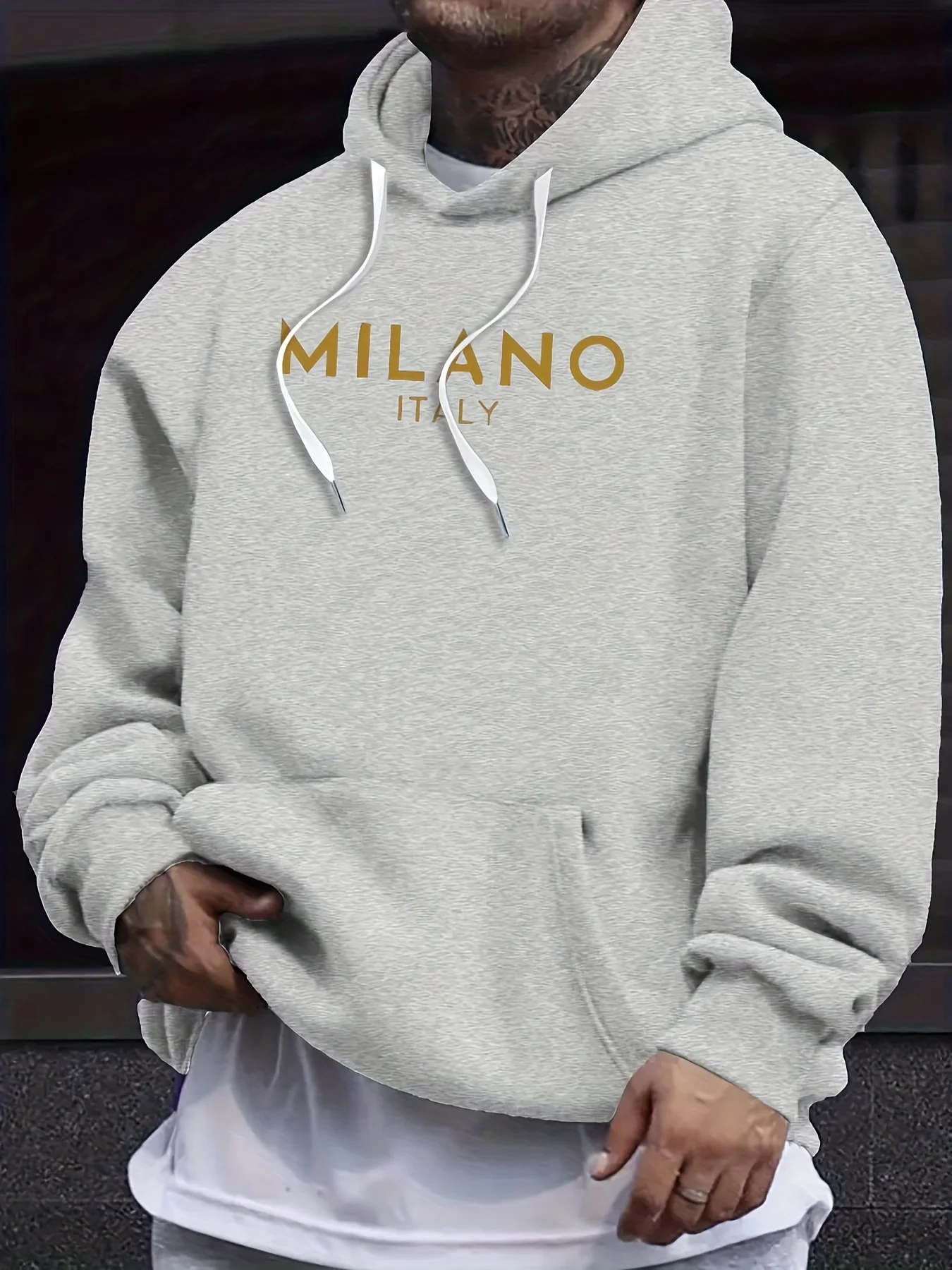 Autumn and winter hooded sweat - Street Fashion Milano review and price
