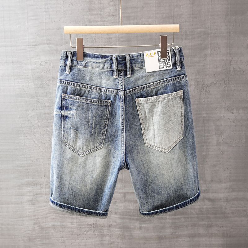 Men's Short Jeans Pants with P - Street Fashion In Korea review and price