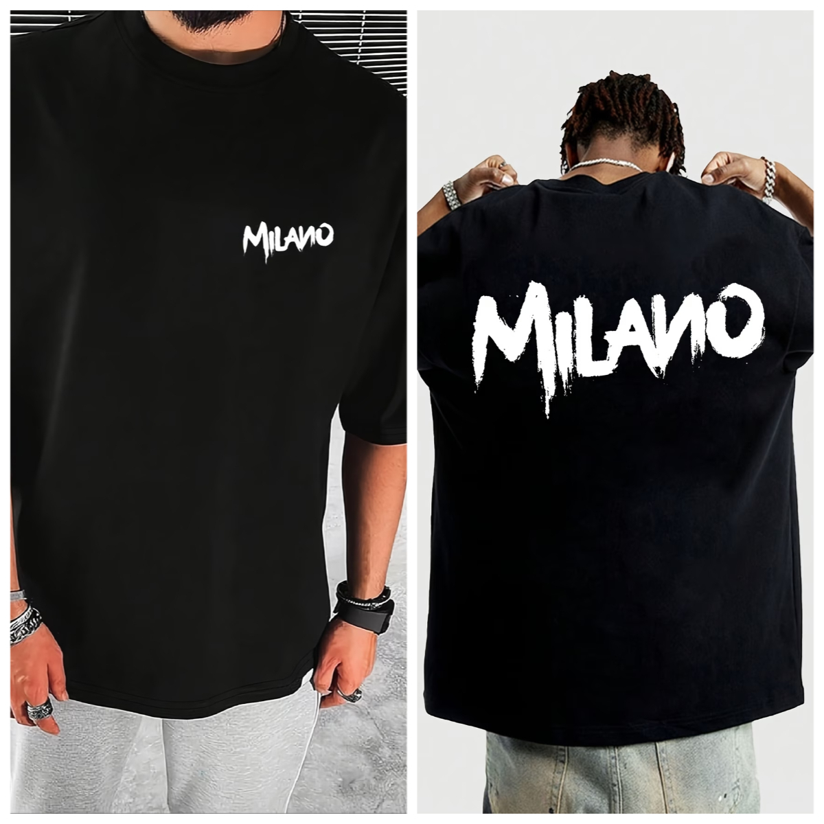 Men's Women MILANO City Letter - Street Fashion Milano review and price