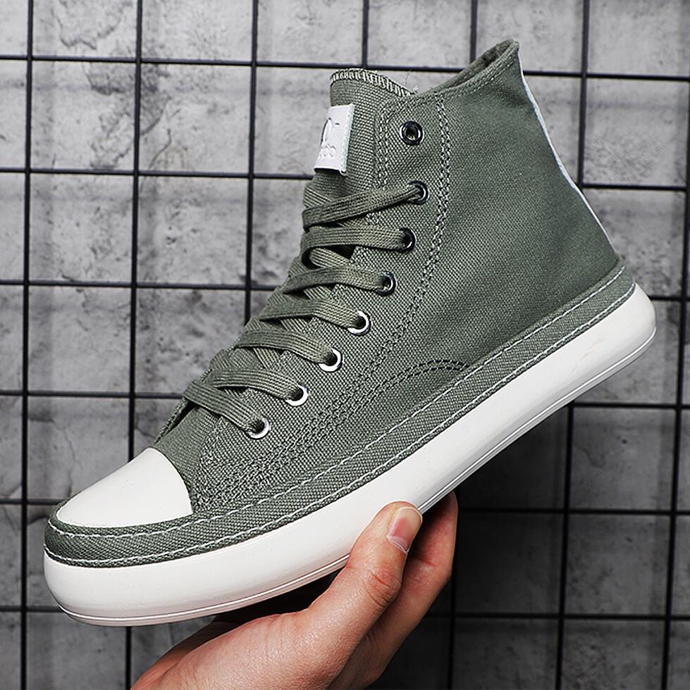 Men's High Top Canvas Shoes Ca - Street Fashion Brand review and price