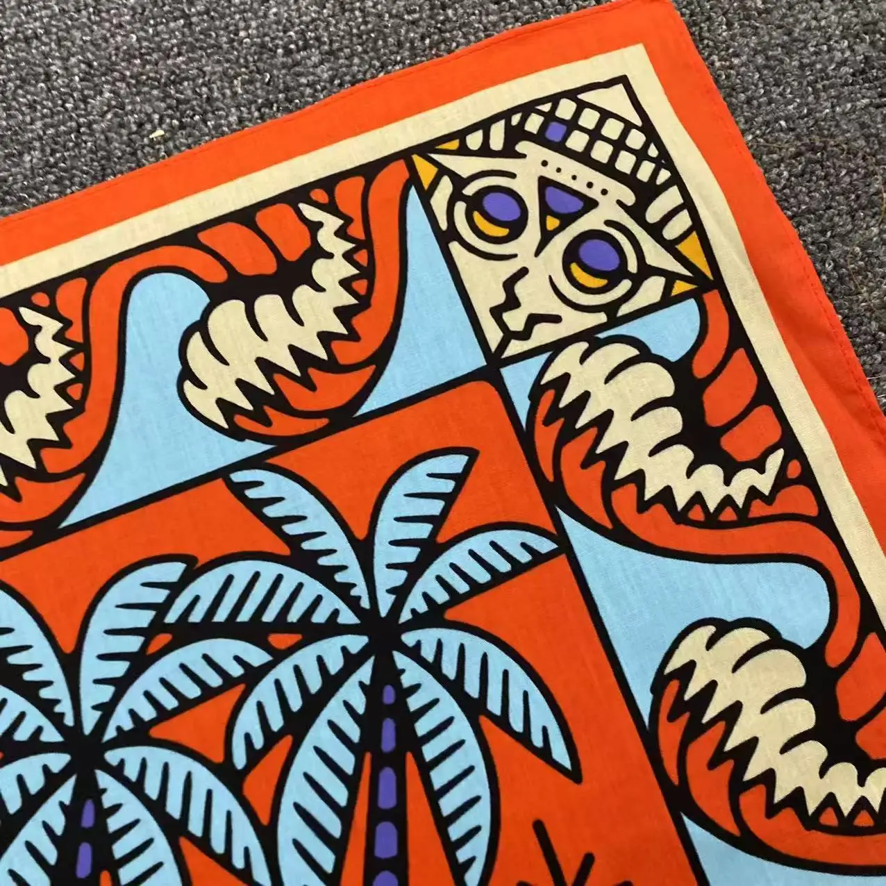 Digital Printed Retro Bandana  - Street Fashion Dance review and price