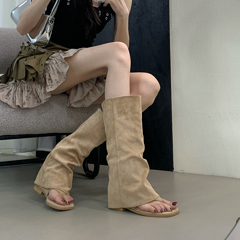 Hollow Out Women's Boots Velve - Street Fashion In Korea review and price