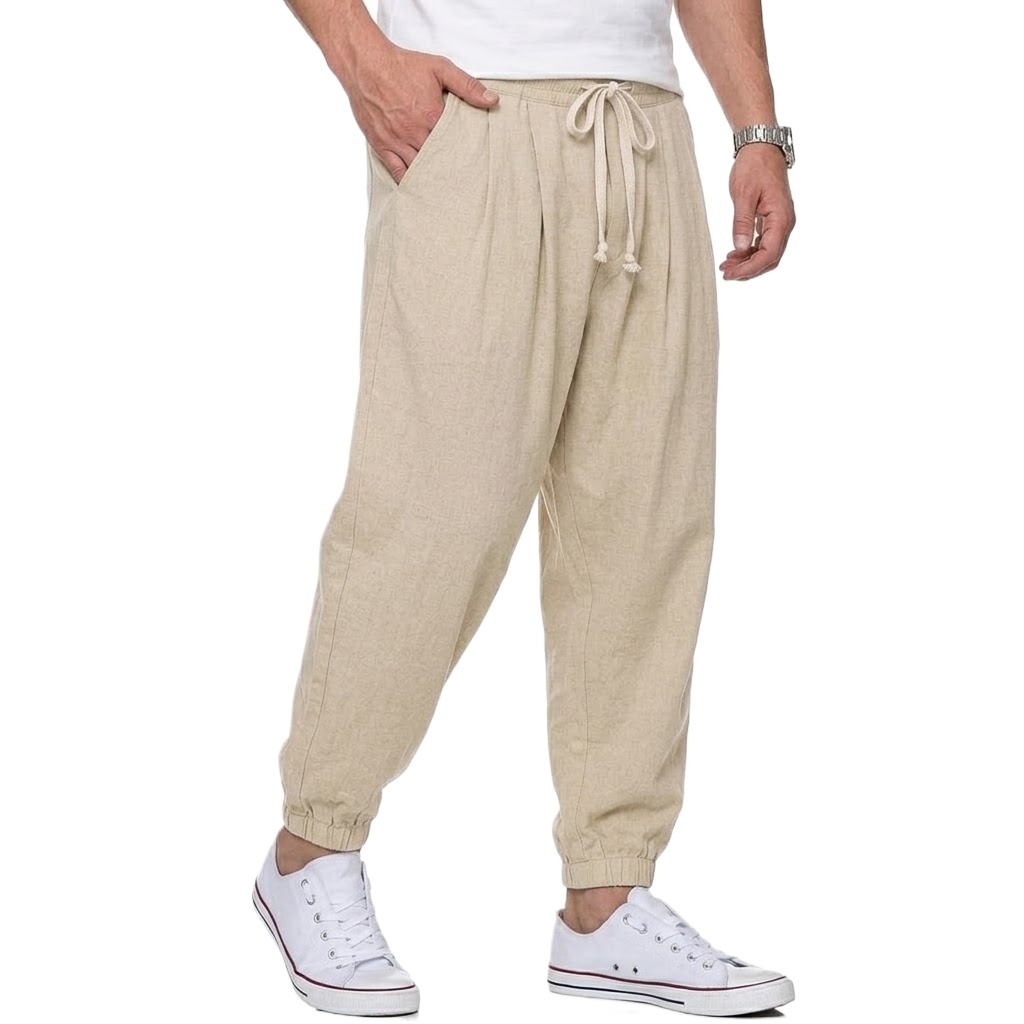 Men's Cotton Linen Pants Korea - Street Fashion In Korea review and price
