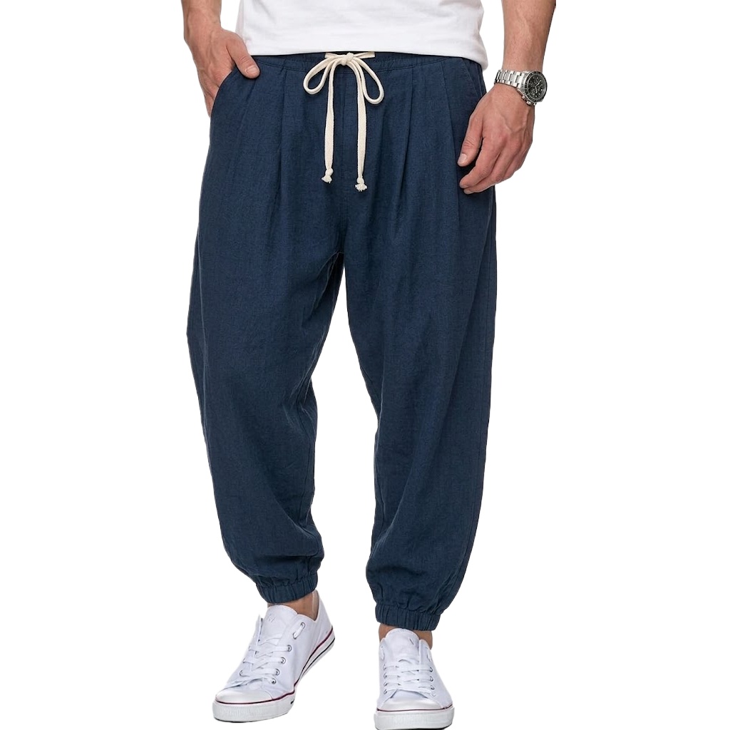 Men's Cotton Linen Pants Korea - Street Fashion In Korea review and price