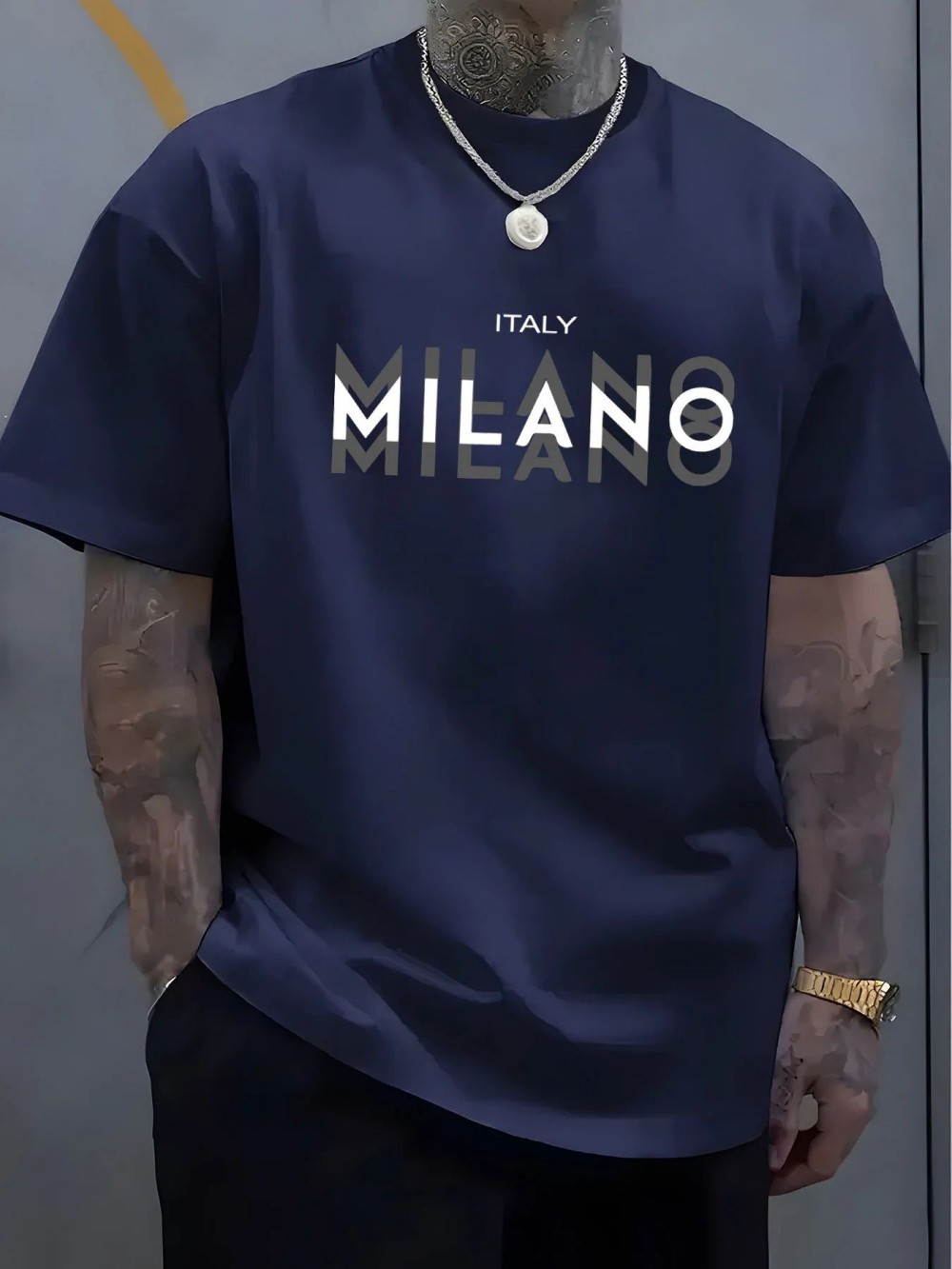 MILANO Letter-print Men Women  - Street Fashion Milano review and price