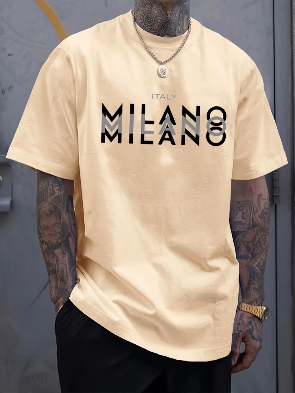 MILANO Letter-print Men Women  - Street Fashion Milano review and price